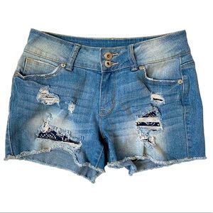 Maurices distressed denim Shorts 1/2